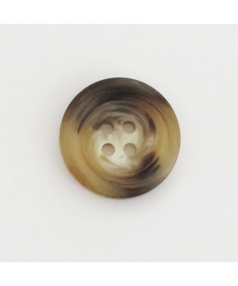 Knapp 4-hulls 23 mm Melert Brun