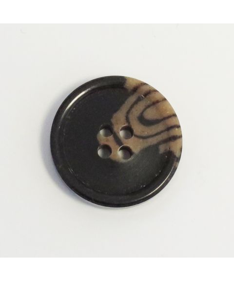 Knapp 4 hulls Recycled 15 mm Brun/Beige