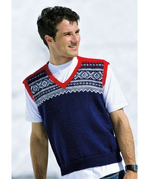 Mariusvest med v-hals