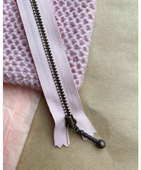 Glidelås PetiteKnit Pudderrosa 14cm/4mm