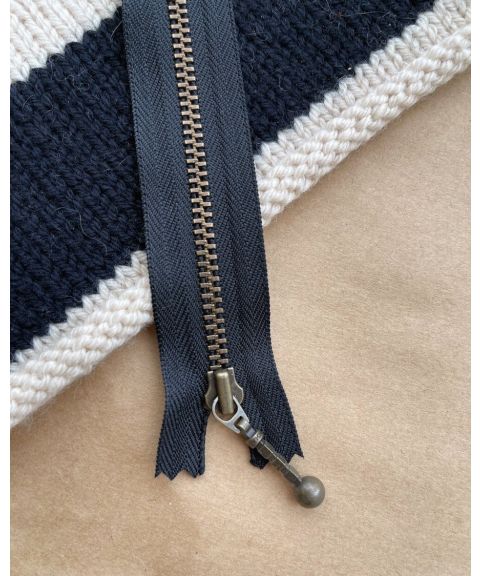 Glidelås PetiteKnit Sort 14cm/4mm